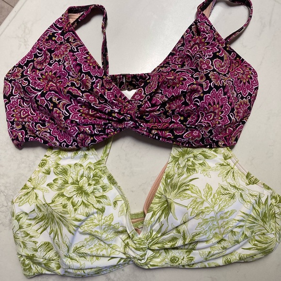 BUNDLE #12pcs LANDSEND/LIZ CLAIBORNE Swimwear 12&14 Underwire Tankini fullbrief - Picture 5 of 16